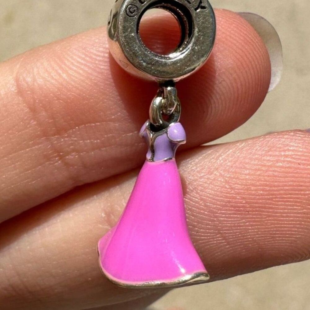 NWOT Rapunzel Tangled Dress Disney x Pandora FIT Silver Charm - Picture 11 of 12